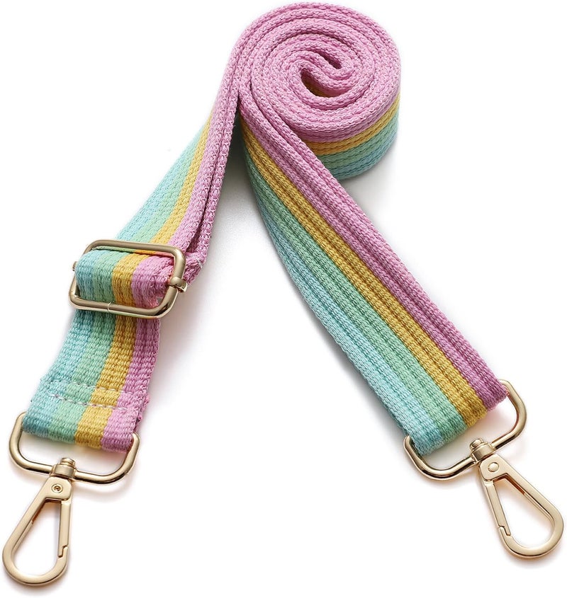 S-Jacorry Purse Strap Replacement Crossbody Wide Shoulder Strap Adjustable Canvas Straps Handbag Strap Replacement Belts - Image 2